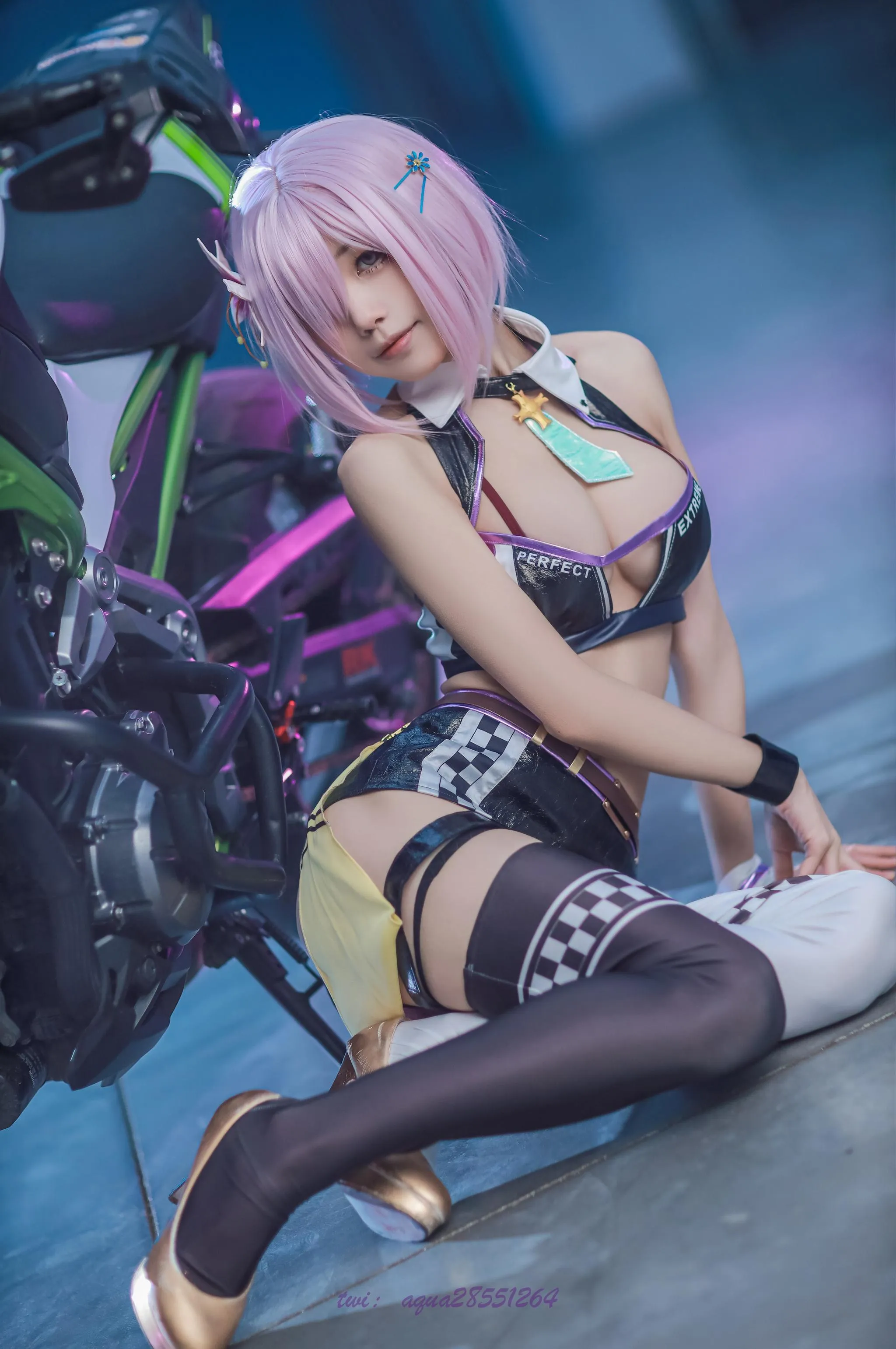 水淼Aqua – NO.97 玛修-同人机车装 [38P]插图8